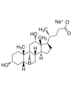 Deoxycholic acid, sodium salt molecular structure