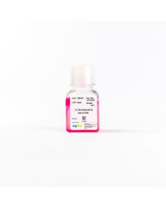 0.05% Trypsin and 0.5mM EDTA in modified Hanks Balanced Salt Solution (HBSS) w/o Ca++ and Mg++, 