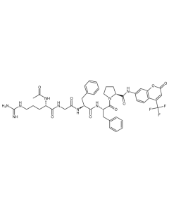 Ac-Arg-Gly-Phe-Phe-Pro-7-Amino-4-Trifluoromethylcoumarin, 10 mg