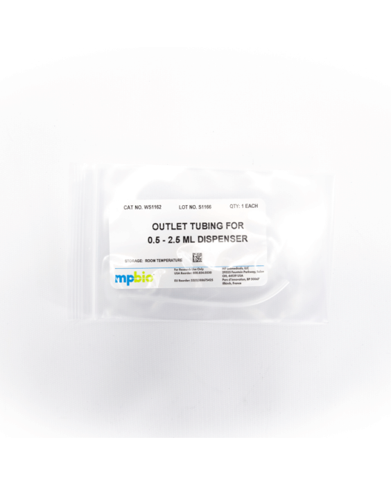 Outlet tubing 0.5 – 2.5 mL dispenser