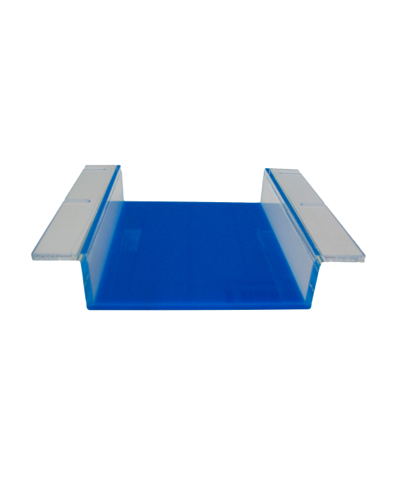 gel tray blue colored base