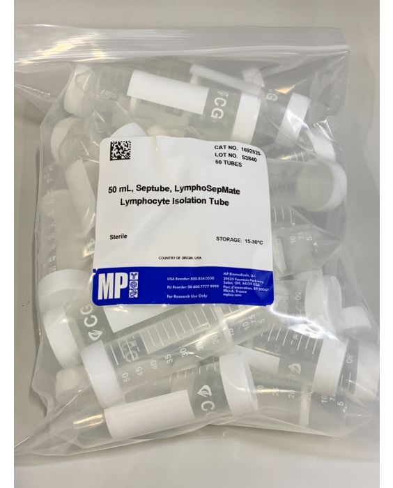LymphoSpinner™ Lymphocyte Isolation Tube, 50 mL, 25 Tubes, Sterile
