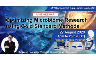 Join us online for a free lunch talk webinar where Dr Wong Kak Ming shares about the gold standard methods for optimizing Microbiome research from lysis to analysis.