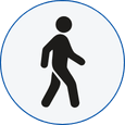 Walk away icon