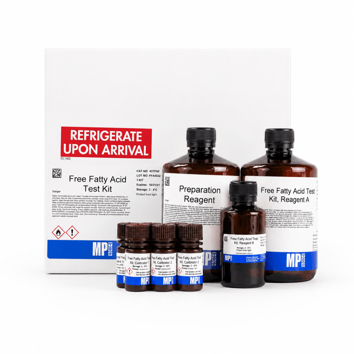 SafTest Free Fatty Acid Test Kit.